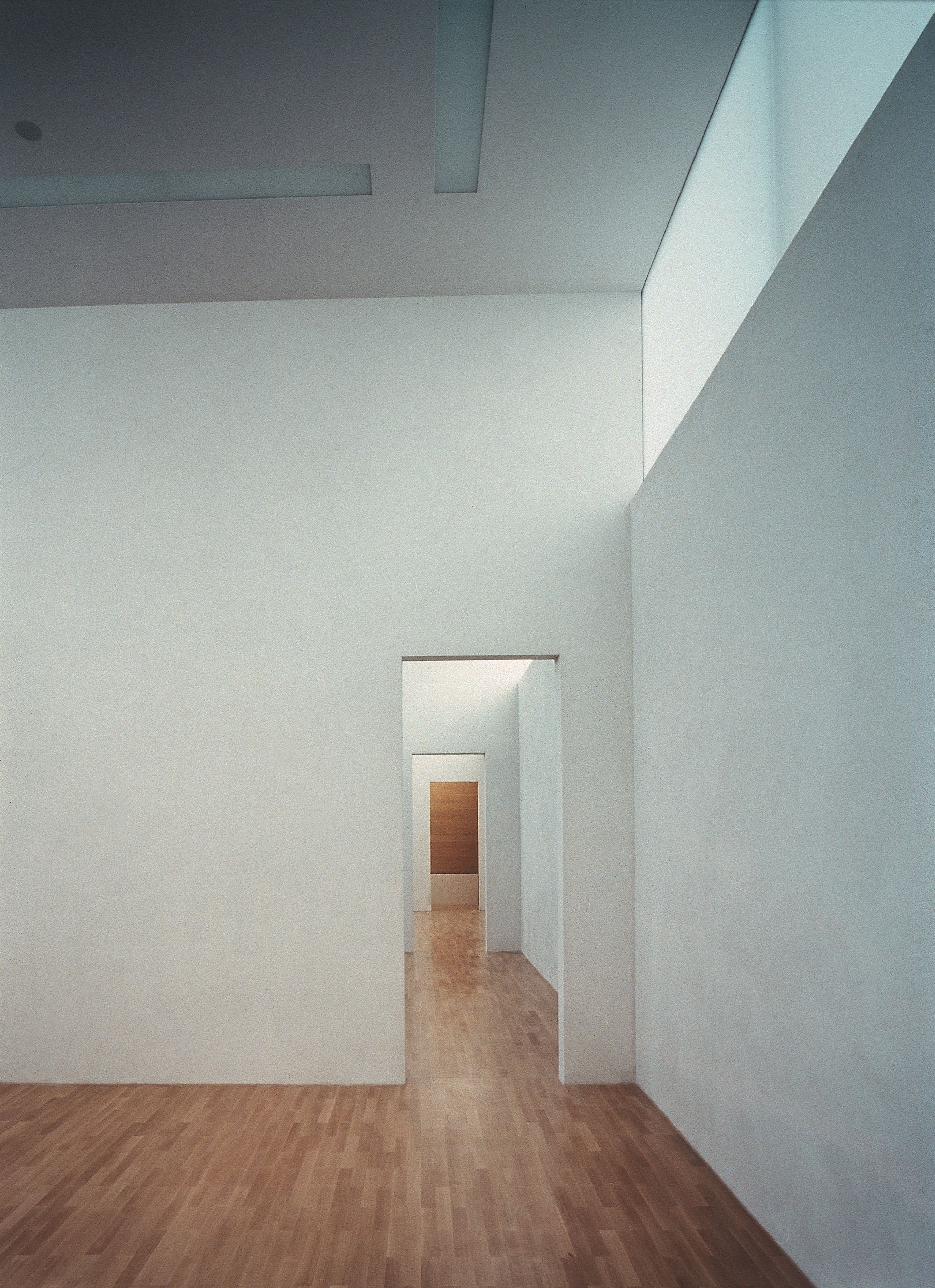 Spacial alignement in the first floor of the exhibition building of the Sammlung Goetz