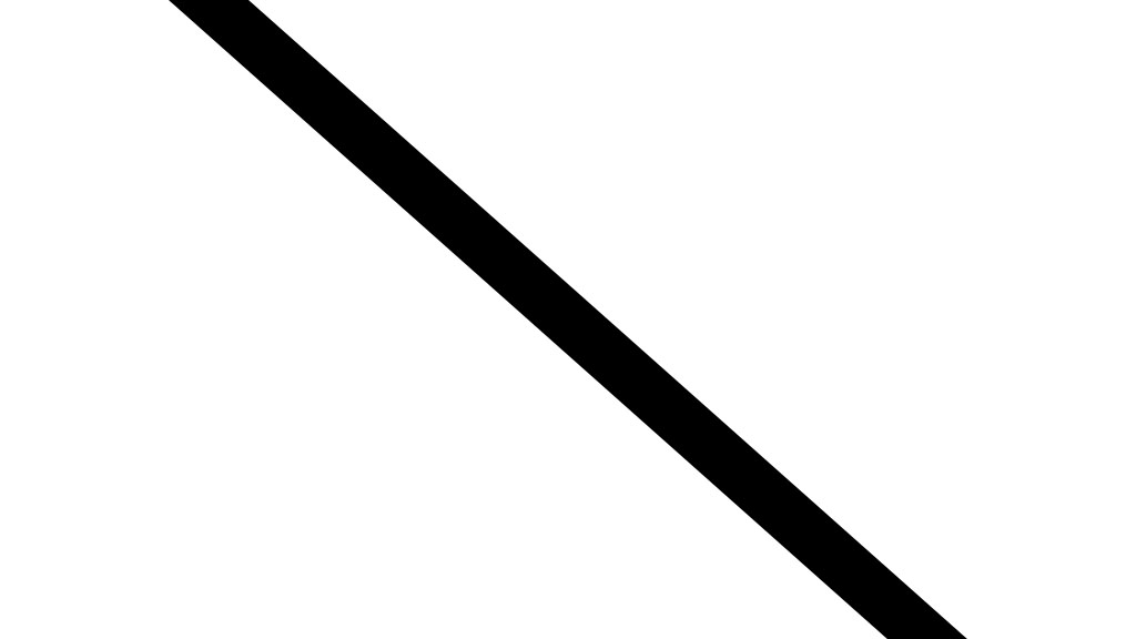 Black diagonal bar on white background. Gerwald Rockenschaub, Sammlung Goetz Munich